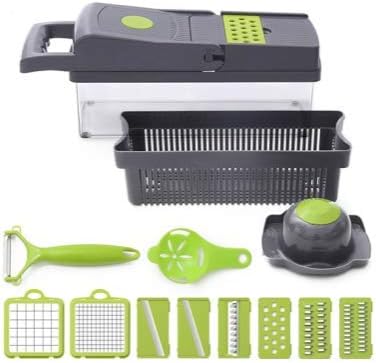 Vegetable Chopper With Container Onion Chopper, Egg Slicer, Slicer, Vegetable Slicer, Professional food chopper,8 blades