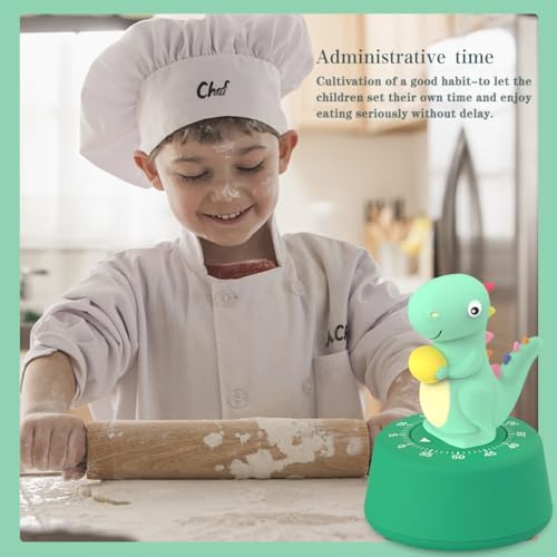 ELE DEPI Mechanical Kitchen Timer for Kids,Wind Up Egg Timer for Cooking.
