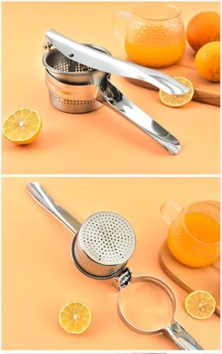Heavy Duty 430 Stainless Steel Potato Masher Potato Press Potato Ricer with Comfortable Handle Kitchen Gadget