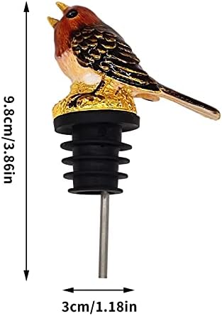Wine Aerator Pourer Enamel Glaze Colorful Bird Wine Bottle Pourer & Stopper