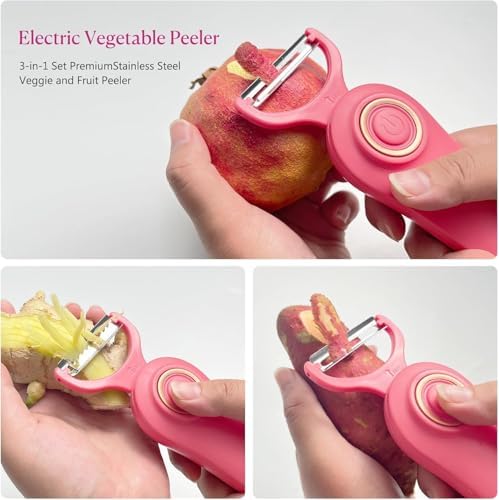 3-in-1 Electric Peeler | Auto Blade for Fruits/Vegetables