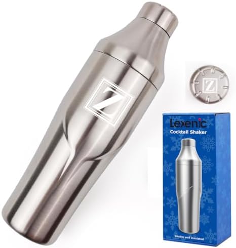 Lexenic 24oz Double Wall Vacuum Insulated Cocktail Shaker-Z