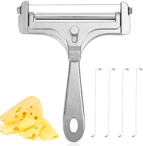 lasuroa Cheese Cutter, Stainless Steel Cheese Slicer