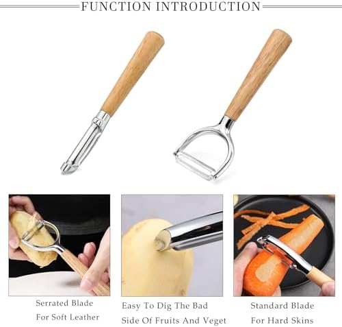 Potato Peelers Set Stainless Steel Peeler,Y-Shaped and I-Shaped Peelers
