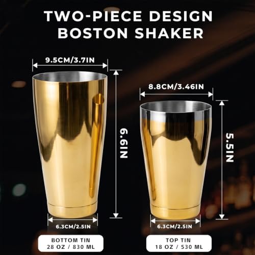 Boston Shaker Set 18oz & 28oz Stainless Steel Weighted Shaker Tins