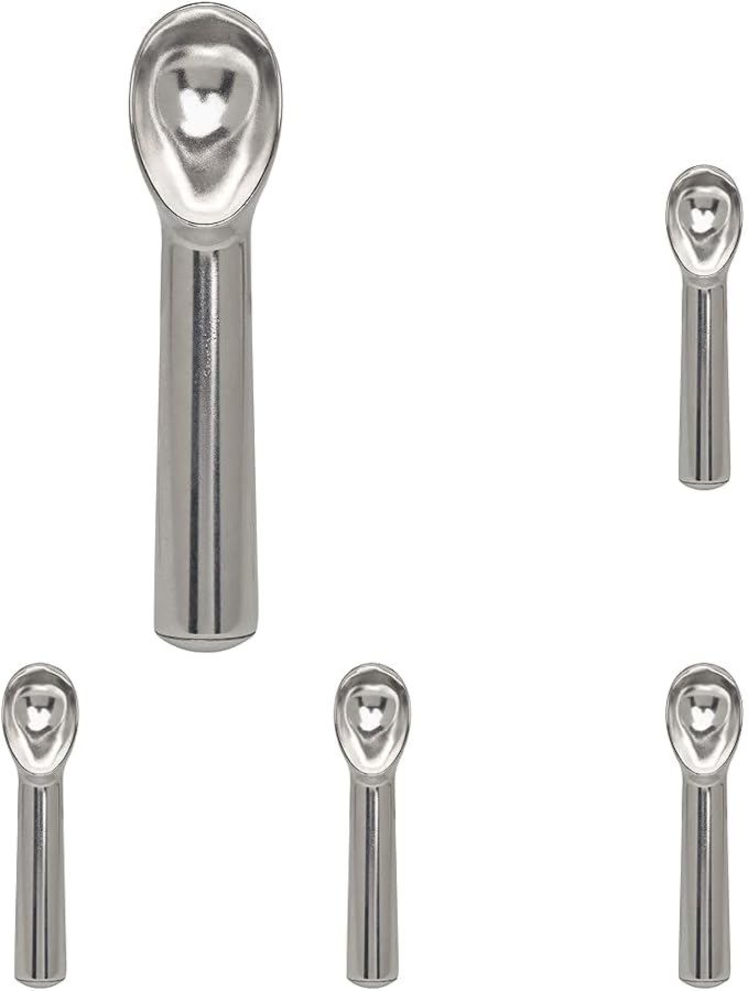 HIC Anti-Freeze Ice Cream and Frozen Dessert Scoop (Pack of 5)