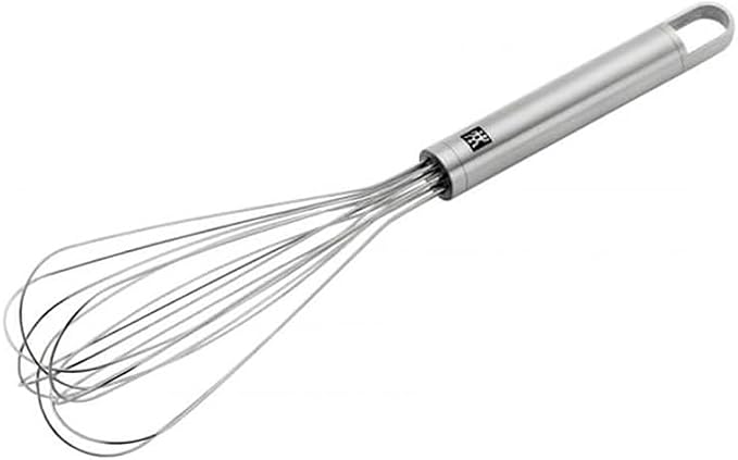 ZWILLING Pro 37160-025 Zwilling Large Silver Stainless Steel Balloon Whisk, 11x2.8 inches, Dishwasher Safe