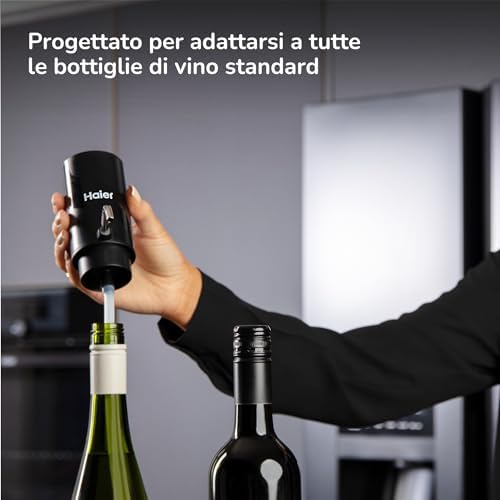 Haier Electric Wine Aerator & Dispenser, 2 in 1, Enhanced Flavor & Freshness, Serve with Speed and Perfection, Great Gift Option for Wine Lovers