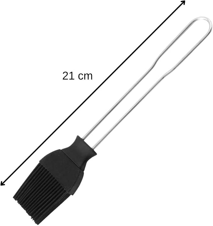 FMprofessional 21525 Silicone Pastry Brush, Black, 24 x 6 x 1 cm