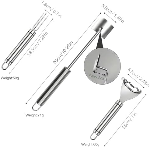 3 Pack Corn Peeler for Corn on the Cob, Stripper, Remover and Holders