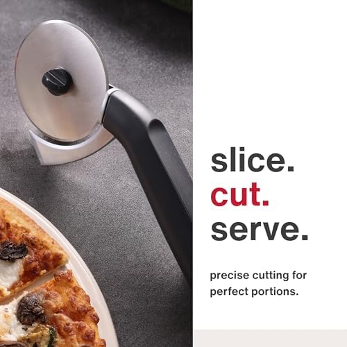 Zyliss Pizza Cutter with Removable Wheel, New Sharp Edge Pizza Cutter