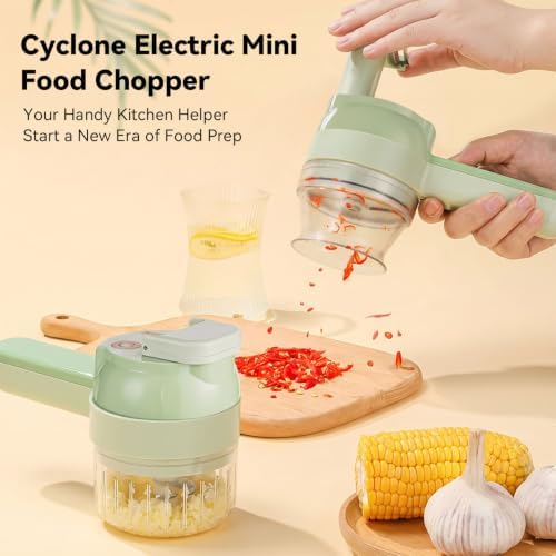 5-in-1 Wireless Electric Vegetable Chopper, Multi-Function Food Processor