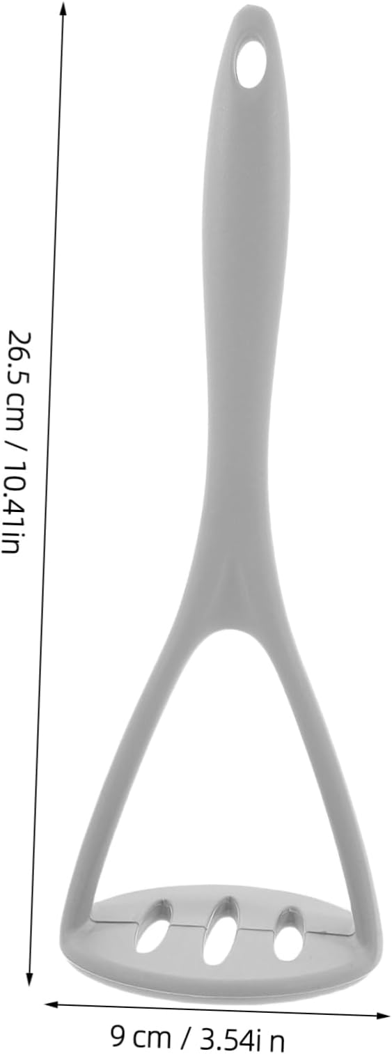 Potato Ricer Food Grade Silicone Potato Masher for Mashed Potatoes Fruit and Vegetable Puree Lightweight Kitchen Gadget with Comfortable Grip Gray