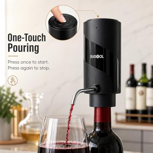 Electric Wine Aerator & Dispenser, USB-C Rechargeable Pourer