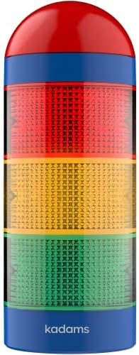 KADAMS Visual Timer for Kids with Pre-Alarm, Traffic Light Countdown Timer for ADHD Toddlers Classroom 24H Digital Timer, 5 Volume Levels Mute Pause Memory for Homework Learning Home Routine