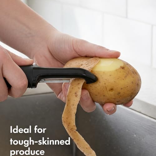 Vegetable Peeler Set – Ultra Sharp Stainless Steel I Peeler for Potatoes, Carrots, Apples – Ergonomic Non-Slip Handle, Smooth Swivel Blade, Kitchen Fruit & Veggie Peeler – Eman Cares