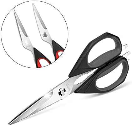 LIVINGO Kitchen Scissors 9.25" All Purpose Poultry Shears 2 Pack
