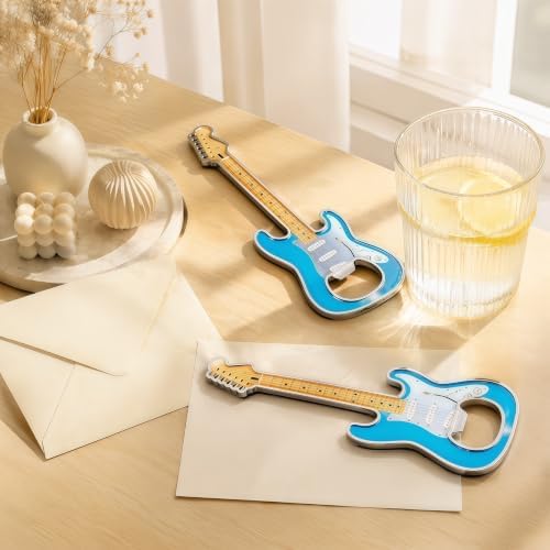 Guitar Shaped Bottle Opener, 2 Pack Metal Beer Opener Gift for Music Lovers