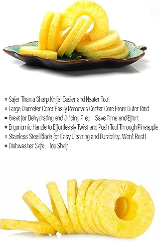 2 Pack Pineapple Slicers Corer Tools Stainless Steel Remove Peel Cut