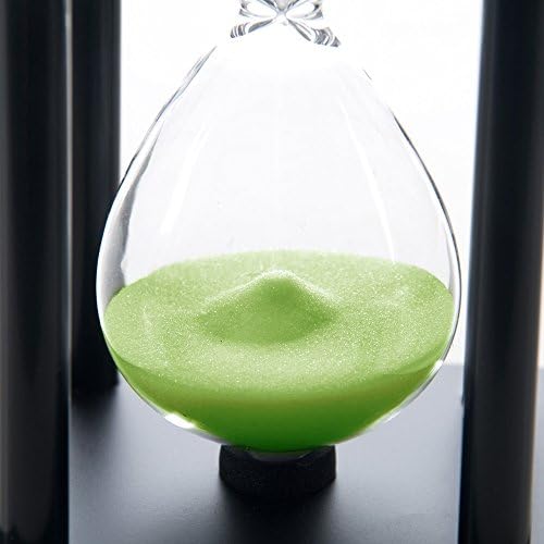 60 Minutes Hourglass, Wood Sand Timer, Green