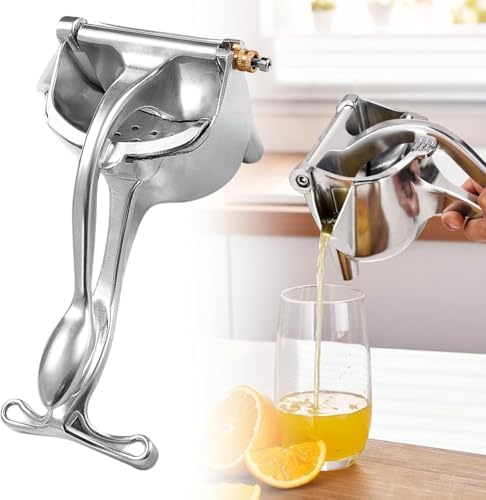 Fresh Fruit Juice Extractor,2026 Upgraded Aluminum Alloy Fresh Fruit Juice Extractor, Hand Press Juicer with Ergonomic Grip,Lemon Juicers,Easy to Clean Efficient Extraction of Citrus
