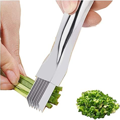 Multi-Functional Foods Chopper, Onion Slicer/Vegetable Shredder/Scallion Cutter, Cheese Cutter/Onion Chopper. Stainless Steel Kitchen Gadget