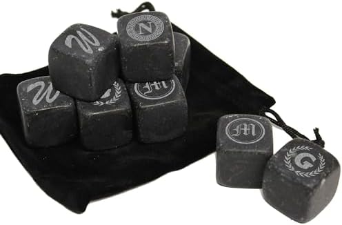 My Personal Memories Personalized Whiskey Stones - Custom Engraved Groomsmen - Set of 9