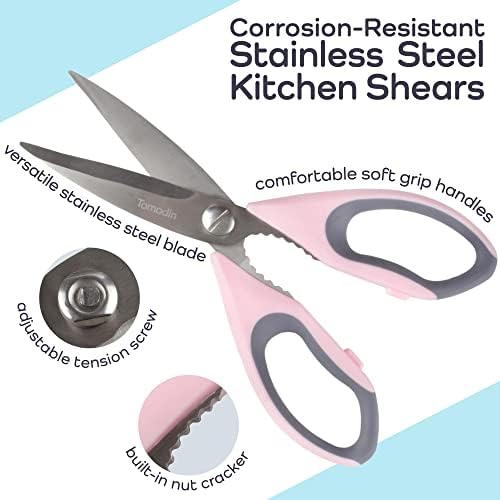 Premium Kitchen Shears - Pink Salt - 10 Scissors
