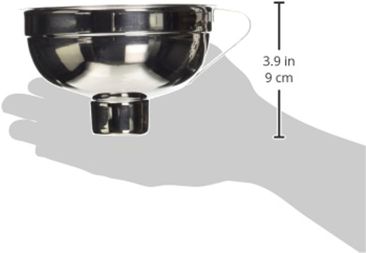 KitchenCraft Home Made Jam Funnel, Traditional, Stainless Steel, 14.5 cm