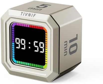 Kitchen Timer Visual Timer for Kids Color Display Gravity Sensor Cube