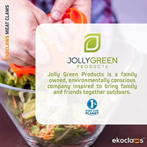 Jolly Green Products Ekoclaws Meat Claws, Professional Meat Shredder Claws for Shredding Meat, BBQ Accessories to Shred, Bear Claws for Shredding Meat, Pull, Lift & Carve Food