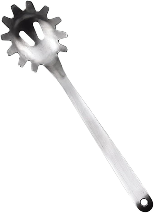 BESTOYARD Stainless Steel Pasta Server Spoon Noodle Strainer for Cooking Ramen Spaghetti Easy to Clean