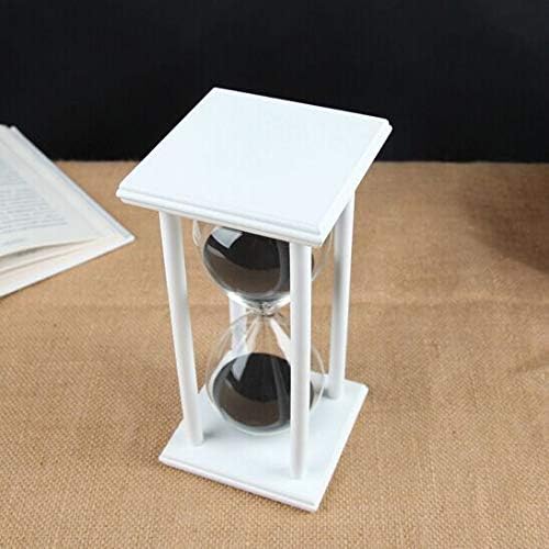 Lodunsyr Hourglass Timer for 30 Min Sandglass Timer 30 Minutes Decoration Festival Ornament for Kitchen Restaurant Living Room Home Closet Office Desk Bedroom Party Christmas New Year Black