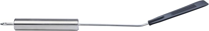 Restaurantware Nylon Slotted Turner - German Standard Kitchen Spatula with Stainless Steel Handle, Non-Stick Safe, Dishwasher Safe - Heat-Resistant Slotted Spatula for Eggs, Cookies, All Purpose