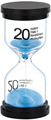 SuLiao Sand Timer 20 Minutes Hourglass: Plastic Sand Clock 5 Min, Little Purple Sand Watch 5 Min for Kids, Games, Classroom, Kitchen, Decorative