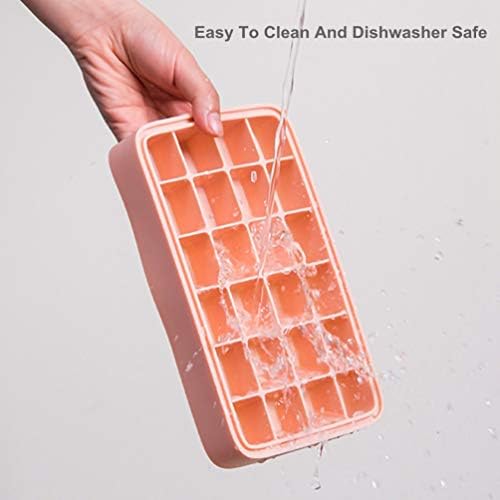 Bangp Premium Ice Cube Trays with Lid,2 Pack,48‑Cube Total