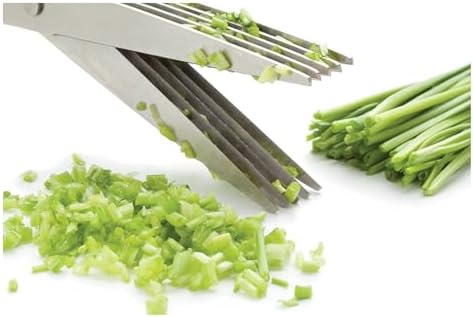 Cutlery-Pro 5-Blade Herb Scissors and Kitchen Shears, Cat Cora Approved, Stainless Steel Blades