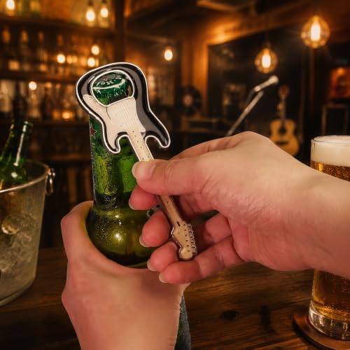 Guitar Shaped Bottle Opener, 2 Pack Metal Beer Opener Gift for Music Lovers