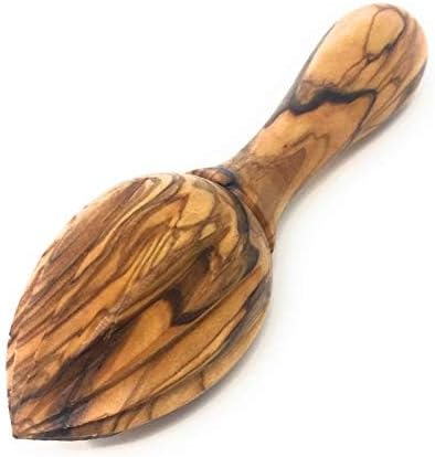 AramediA Olive Wood Lemon Juicer/Lemon Reamer - Handmade Hand Held Olive Wood Reamer for Lemons, Limes, Citrus, Orange Squeezer - Great Christmas Gift