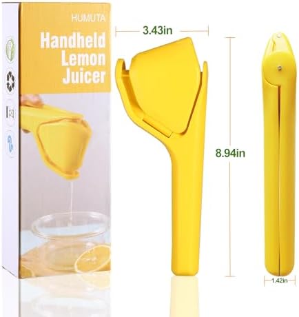 Lemon Squeezer, Effective Squeezing Juice Press, Easy-to-Use, Sturdy Flat Manual Lemon Juicer, Lime Squeezer, Citrus Juice Presser, to Squeeze Lemons, Limes, Citrus, oranges And Other Fruits