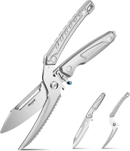 Huusk Heavy Duty Poultry Scissors - Kitchen Scissor for Food Sliver