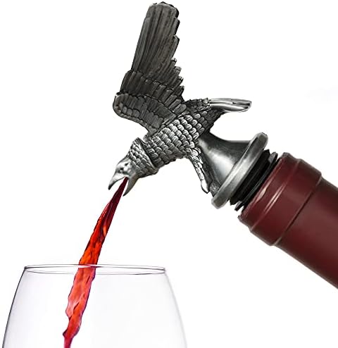 Stainless Steel Eagle Wine Aerator Pourer - Deluxe Decanter Spout for Robust Red and White Wine - Pour Amore Bottle Pourer/Stopper & Air Diffuser by Chris's Stuff