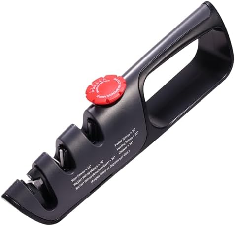 USELUCK Knife Sharpener, 6 Adjustable Sharpening Angle