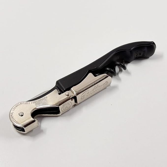 Pulltap’s Professional Double‑Hinged Waiter’s Corkscrew (Classic 500) – Luxury Sommelier‑Grade Wine Opener with Signature Pulltap’s Logo & Precision Foil Cutter