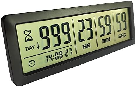 Digital Countdown Days Timer, Black