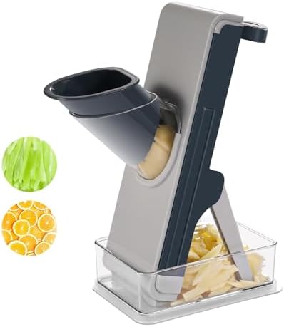 All safe mandoline slicer and chopper for kitchen, FEICO multifunctional vegetable cutter