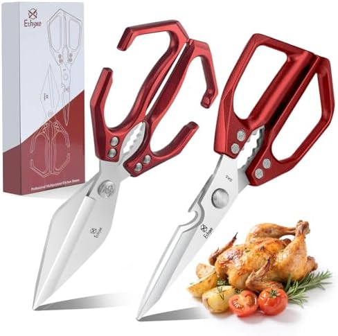 Kitchen Scissors Set Upgraded - Sharp Poultry Scissors