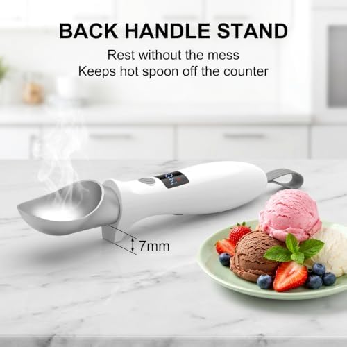 InnoMoon Rechargeable Heated Ice Cream Scoop, LED Display