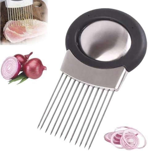 Stainless Steel Vegetable Slicer - Onion & Tomato Cutter, Potato Slicer, Kitchen Chopper Assistant Tool