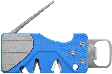 DMT Pocket Sharp Multitool Pocket Knife Sharpener with Diamond Sharpening Stone, Serrated Knife Sharpening Rod, Coarse & Fine V-Notches & Bottle Opener and Hook Sharpener, 3.88"L x 1.38"W x 0.38"H